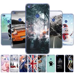 For Honor Play Case 6.3'' Painting Soft Silicon Tpu Back Cover Coque Etui Bags Bumper Winter Snow Christmas