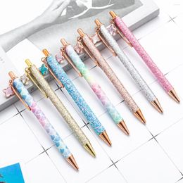 Piece Cute Four Leaf Clover Pendant Ballpoint Pen Metal Stationery