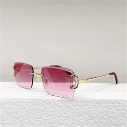 48% OFF new Wind frameless cool cut edge women trendy ins Tiktok net red same small box sunglassesKajia New