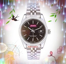 2024 Crime Premium Mens Day Date Watch 40mm Quartz Movement Male Time Clock Watch Fulll Stainless Steel Band Sapphire Glass relogio masculino Wristwatch