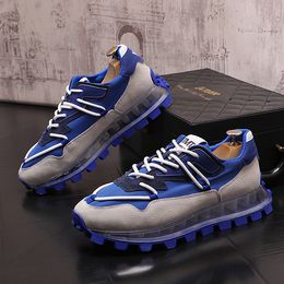 Fashion Sneakers New Platform Men's 2024 Breathable Men Casual Chunky Running Jogging Shoes Male Footwear Tennis H 41