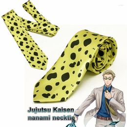 Party Supplies Jujutsu Kaisen Nanami Kento Ties Anime Necktie Cosplay Unisex Costume Shirt Neck Tie Accessories Prop Cravat Gift