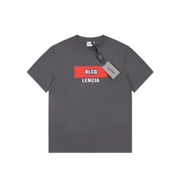 BLCG LENCIA Summer T-Shirts High Street Hip-Hop Style 100% Cotton Quality Men and Women Drop Sleeve Loose Tshirts Oversize Tops 23169