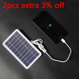 Batteries 5V 400mA Solar Panel 2W Output USB Outdoor Portable System For Low Power Products Cell Mobile Phone Electric Fan 230715