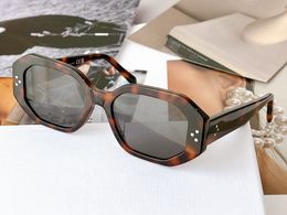 Havana Grey Hexagon Sunglasses 40255I Womens Summer Sunnies gafas de sol Sonnenbrille UV400 Eye Wear with Box