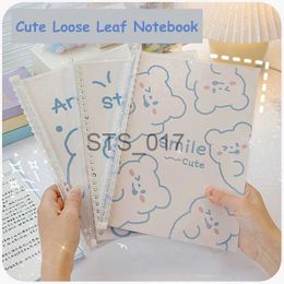 Notepads Notes Start of school Butter Rabbit Notebook Book Agenda Binder School 30 Flyer Leaf Notebook Sprial Word Gift Bear Kawaii B5 x0715