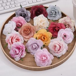 Silk Rose Bridal Accessories Party Clearance Artificial Flowers for Home Wedding Decoration Diy Gifts Box Festival Supplies 2226