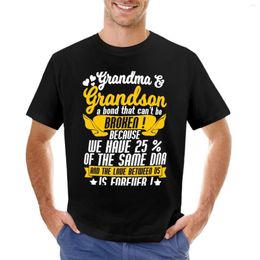 Men's Polos GRANDMA AND GRANDSON A BOND THAT CAN'T BE BROKEN T-Shirt Boys Animal Print Shirt Funny T Shirts For Men