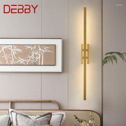 Wall Lamps DEBBY Modern Brass Lamp LED 3 Colors Vintage Creative Sconce Light For Home El Living Room Decor