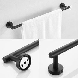 Bath Accessory Set 5Pcs Towel Storage Holder Stainless Hanging Rod Organizer Household