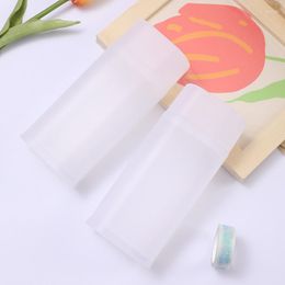 Pencil Cases Creative Stationery Simplicity Frosting Desktop Work Storage Cartridge Ellipse School Plastic