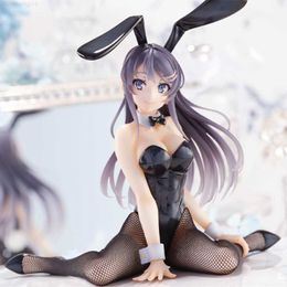 Anime Manga Original Taito AMP Artist Rascal Does Not Dream Of Bunny Girl 15cm Sakurajima Mai Cute Sitting Position Action Figure Toys L230719