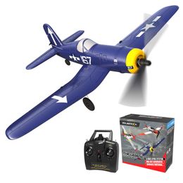 Electric/RC Aircraft 761-8 400mm Wingspan RC Aeroplane One-key Aerobatic RTF Remote Control Aircraft Toys for Children Adults 230715