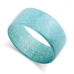 Bangle HAHA&TOTO Statement Synthetic Turquoise Bracelet For Women Girls Fashion Jewelry Accessory Party Wedding Prom