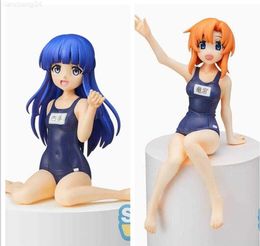 Anime Manga 2022 Promotional price Japanese original anime figure Higurashi When They Cry Ryugu Rena/Furude Rika swimsuit ver action figure L230717