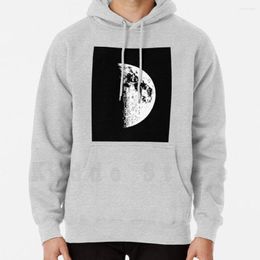 Men's Hoodies Grunge Side Of The Moon Long Sleeve Solar System