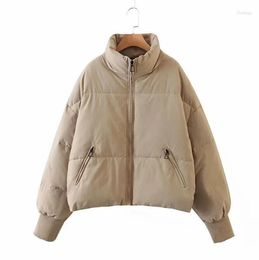 Women's Jackets Cotton Clothes For Women In Europe And America Loose Thin Warm Bread Short Lazy Style Down Cloth