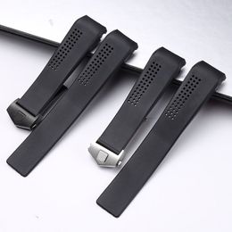 Watch Bands 20mm 22mm rubber Silicone Sport Edition Watchband For TAG HEUER Series Men Band Watch Strap Breathable Wrist Bracelet belt 230716
