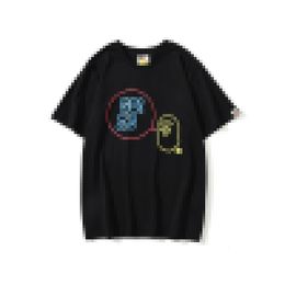 A Bathing A Ape New neon slogan printed round neck T-shirt