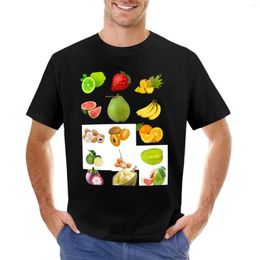 Men's Polos Mixed Fruit Smoothie Iced Thaiartwork T-Shirt Cute Tops Clothes For Men