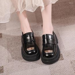 Dress Shoes Summer Women Platform Mid Heels Chunky Sandals 2023 Fashion Pumps Lolita Marie Jane Casual Walking Thick