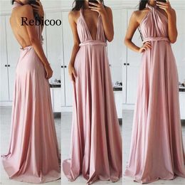 Basic Casual Dresses Sexy Women Multiway Wrap Convertible Boho Maxi Club Red Dress Bandage Long Dress Party Bridesmaids Infinity Robe Femme 230715