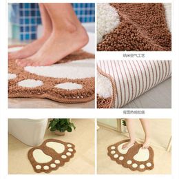 Carpets Bathroom Mat Set Carpet Bathroom Floor Rug Anti-slip Rugs Toilet Bath Mat Non Slip Bathroom Set Rug R230717