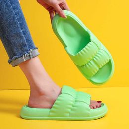 Slippers Comemore Eva Sandals Women Summer 2023 New Non Slip Platform Bathroom Slipper Woman Slides Flip Flops Soft Ladies Cloud Slippers L230717