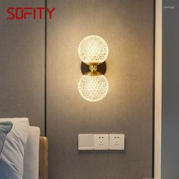 Wall Lamp TEMAR Contemporary Interior Brass LED Copper Sconce Light Simple Art Decor For Modern Home Live Room Bedroom