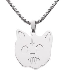 European American Hip-Hop Cat Personality Pendant Necklace For Men And Women's Street Fashion Charm Jewellery