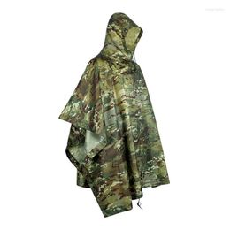 Racing Sets Waterproof Poncho Raincoat Jacket Camouflage Portable Hooded Raincoats For Outdoor Hunting Tent Shelter Camping Hiking