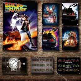 Classic Movie Metal Signs Science Fiction Film Tin Sign Posters for Bar Pub Club Man Cave Wall Aesthetic Gift for Movie Enthusiasts Home Living Room Decor w01