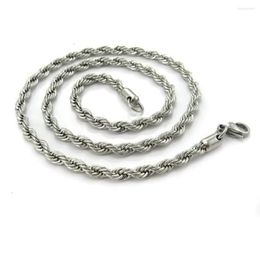 Chains Fashion Rope Chain 316L Stainless Steel Necklace Jewellery Wholesale For Men