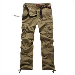 Men's Pants Mens Cargo Relaxed Fit Sport Jogger Sweatpants Drawstring Outdoor Trousers With Pockets For Beach