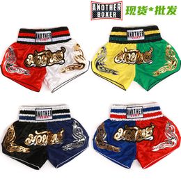 Men's Shorts Men's Boxing Pants Printing MMA Shorts kickboxing Fight Grappling Short Tiger Muay Thai boxing shorts clothing sanda mma 230715