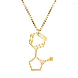 Pendant Necklaces Molecule Necklace Color Free Choice Silver Or Gold Matte Black