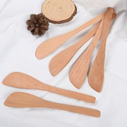 new Wooden Butter Knife Cheese Jam Spreader Tools for Kitchen dh9753