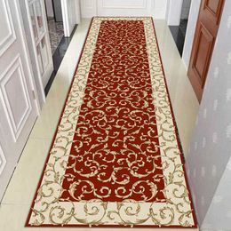 Carpets Nordic Style Living Room Hall Carpet Long Hallway Corridor Rugs Kitchen Mat Flannel Anti-slip Doormat National Bedroom Area Rug R230717