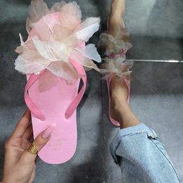 Slippers 2021 Summer Women Flip Flops Black Outdoor Beach Comfortable Soft Slippers Flat Rubber Sandals Pink Casual Female Shoes L230717