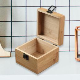Jewelry Pouches Wooden Box Organizer Lockable Storage Display Jewellery Holder For Earrings Watch Rings