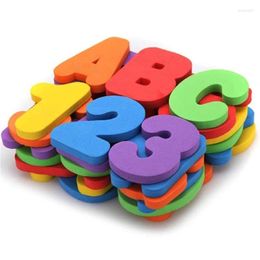 Gift Wrap 3D Big Thicken EVA Foam English Letters Numbers Alphabet A To Z Digitals 0-9 Toys For Children Study Education Wall Stickers