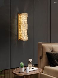 Wall Lamp Gold Chrome Luxury Crystal For Living Room Bedroom Nordic Home Decor Background Lamps Art Country House El Ligh