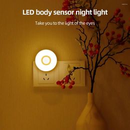 Night Lights 2pcs Light Plug In 0.8W LED Motion Sensor Auto On/Off Activation Nightlight 60 Lumen For Bathroom Bedroom Aisle