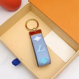 Luxury Keychain High Qualtiy Ring Holder Brand Designers Key Chain Porte Clef Gift Men Women imitation Car Bag Keychains with box