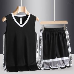 Men's Tracksuits 2023 Fashion Tops Shorts For Men Set Basketball Two Piece Tracksuit Hip Hop Streetwear Running Sport Quick Dry Mens Suits