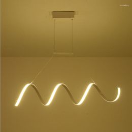 Pendant Lamps Retro Spiral Chandelier Bar Dining Room Kitchen Living Lampara Techo Colgante Acrylic Lampshade Vintage Lamp