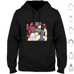 Men's Hoodies Sekaiichi Hatsukoi Roses Hoodie Cotton Long Sleeve Takano Onodera Junjou Romantica Yaoi Senpai Rose Flower