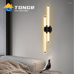 Wall Lamp Modern Minimalist Strip LED Indoor Bedroom Living Room Aisle Corridor Aluminium Light AC110-240V Lighting Fixtures
