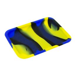 Newest Colorful Smoking Silicone Portable Preroll Scroll Roll Rolling Cigarette Tray Holder Dry Herb Tobacco Roller Easy Grinder Handpipes Maker Machine Plate DHL