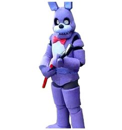 2023 Factory sale hot five Nights at Freddy FNAF Toy Creepy Purple Bunny mascot Costume Suit Halloween Christmas Birthday Dress